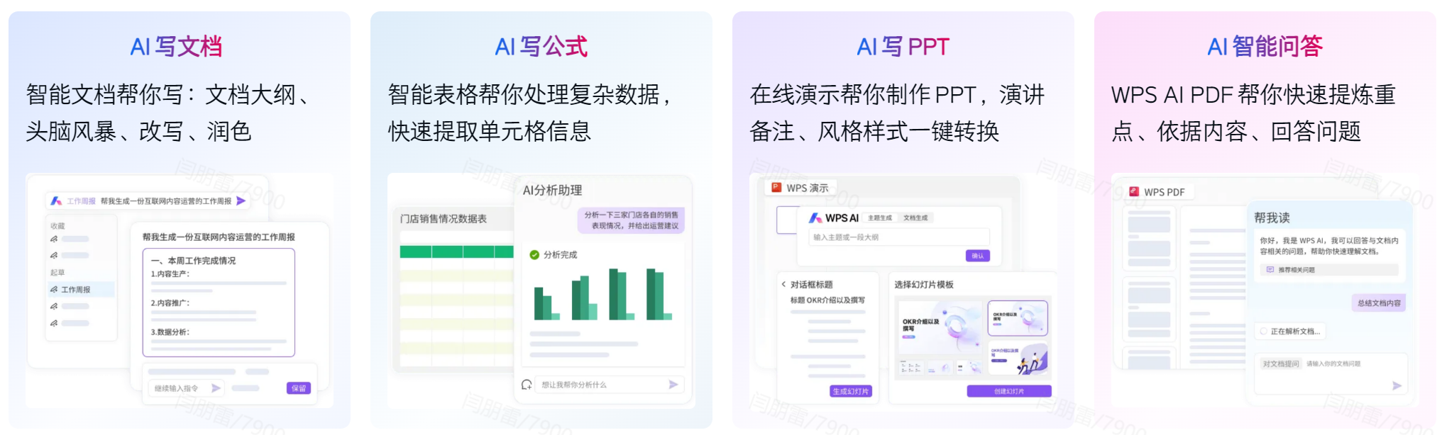 WPS AI辅助创作界面截图